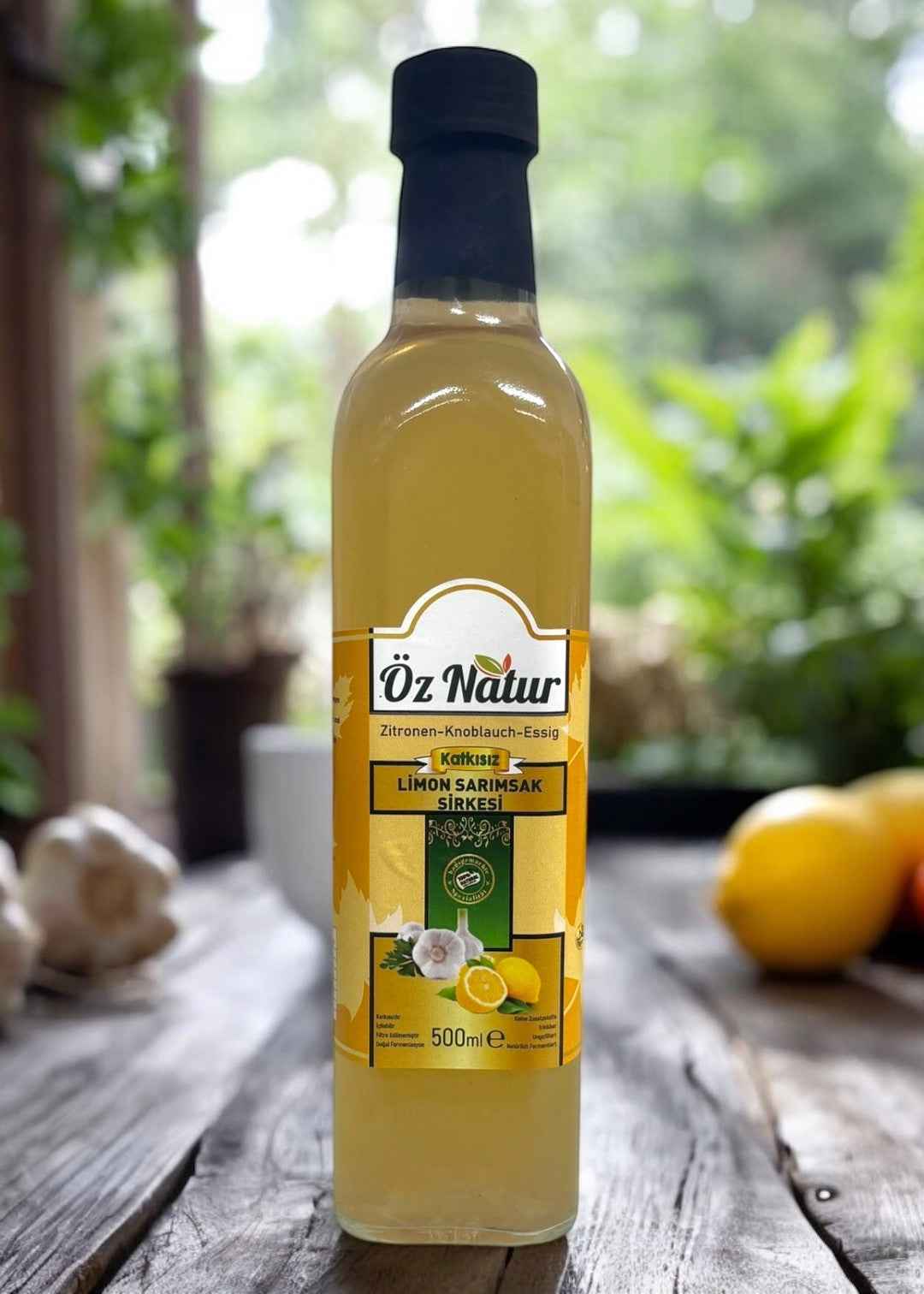 Zitronen Knoblauch Essig