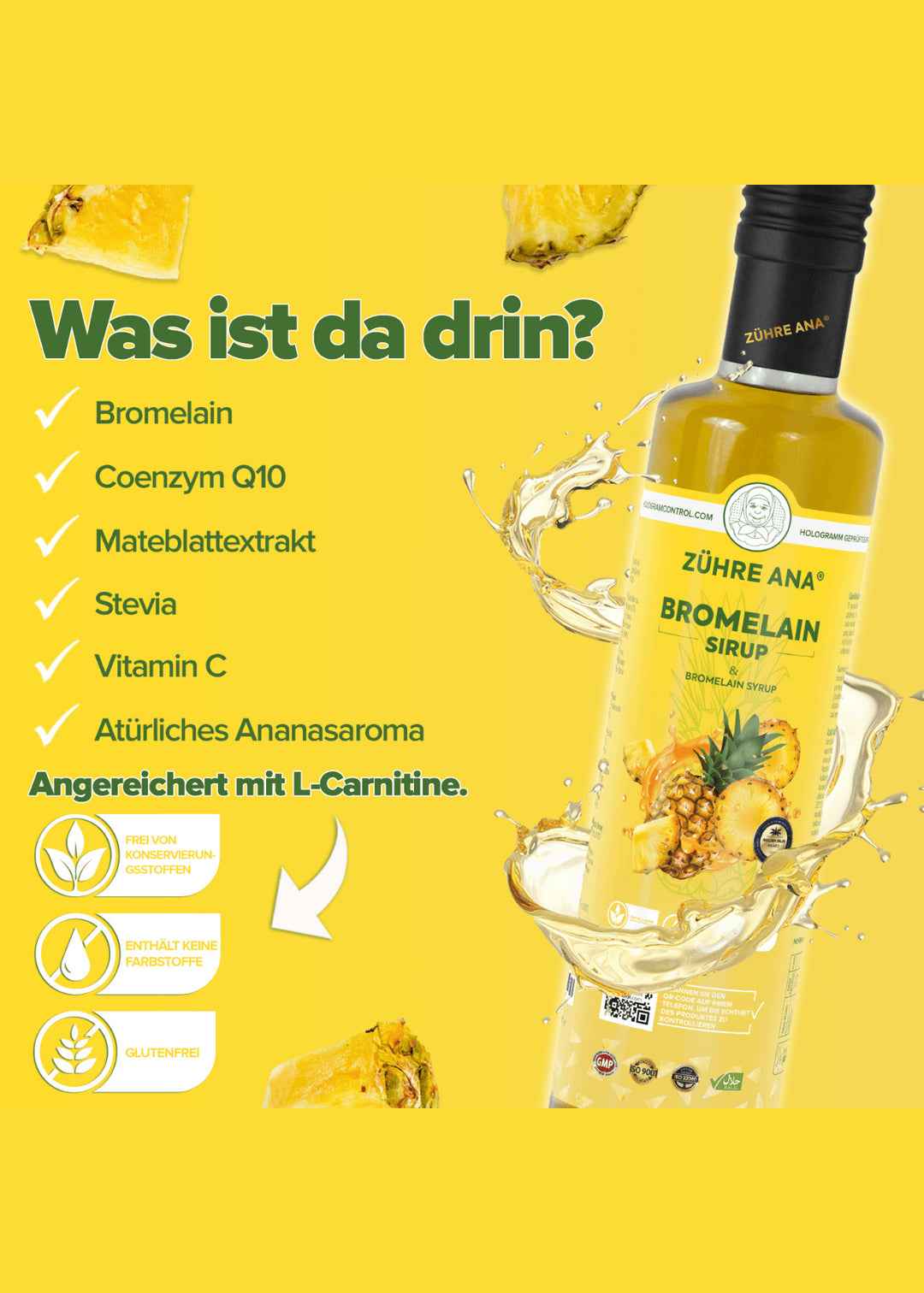 Zühre Ana Bromelain Sirup - Ananas- extrakt