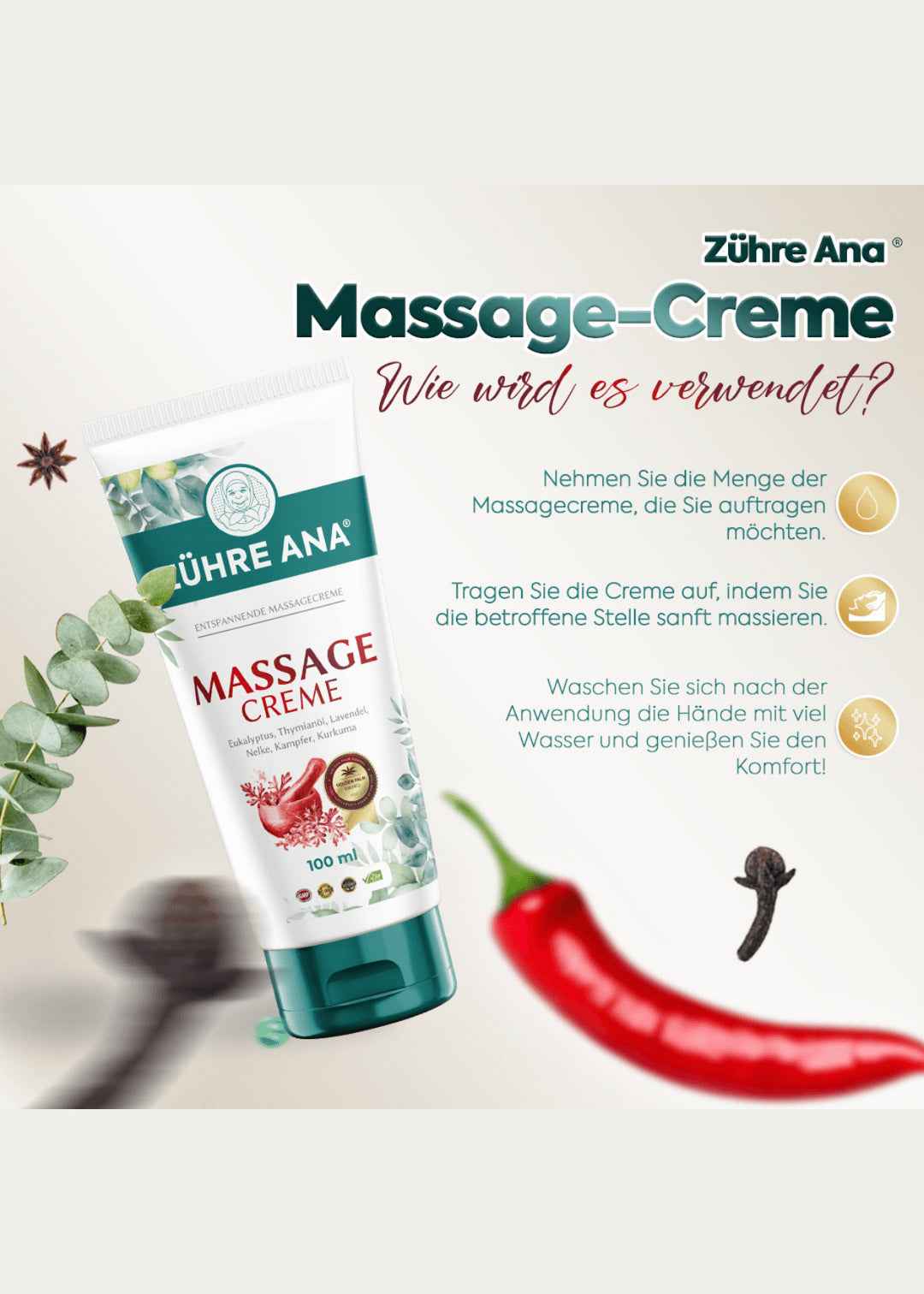 Zühre Ana Eukalyptus Massagecreme
