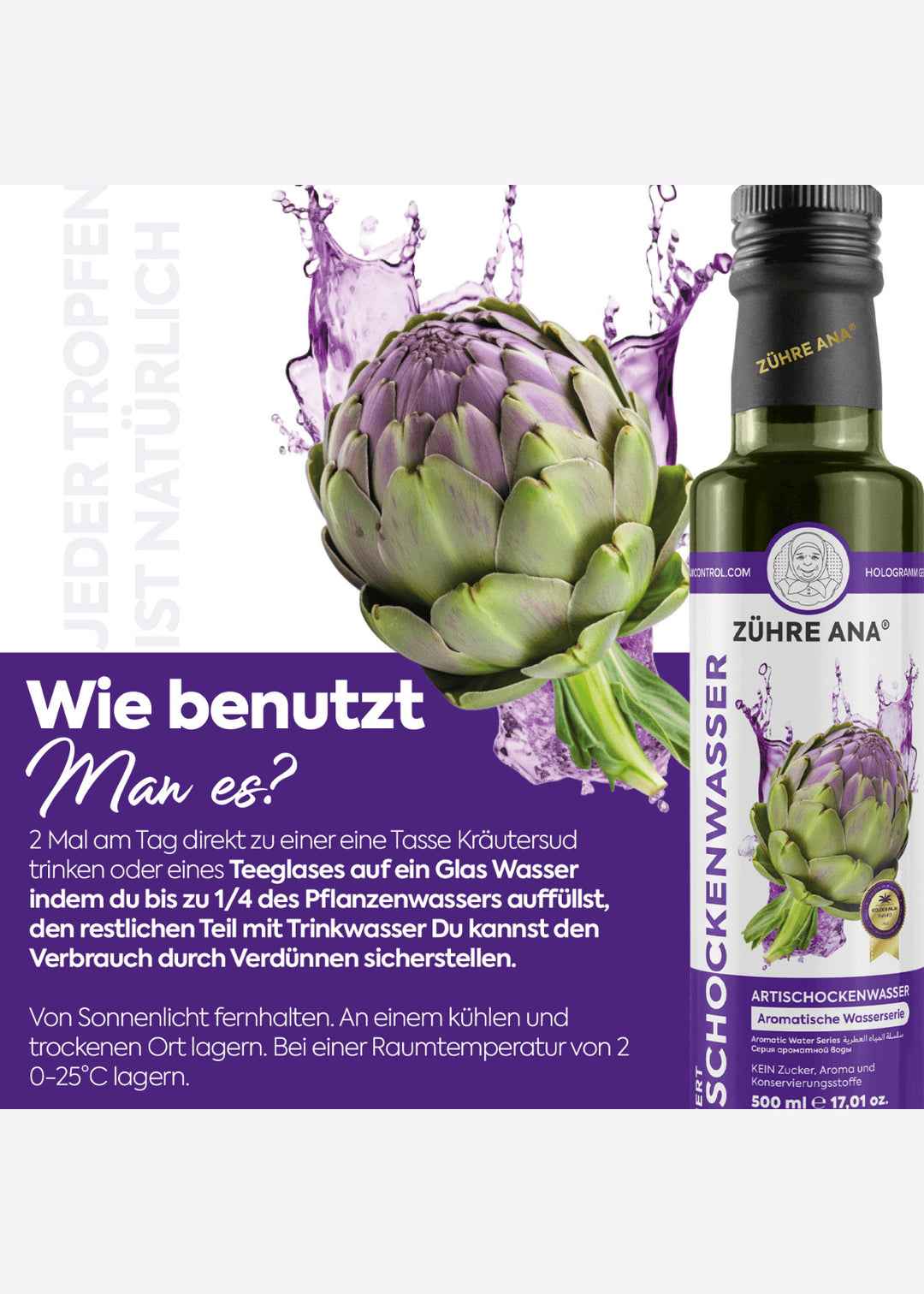 Zühre Ana Extrahierter Artischockensaft