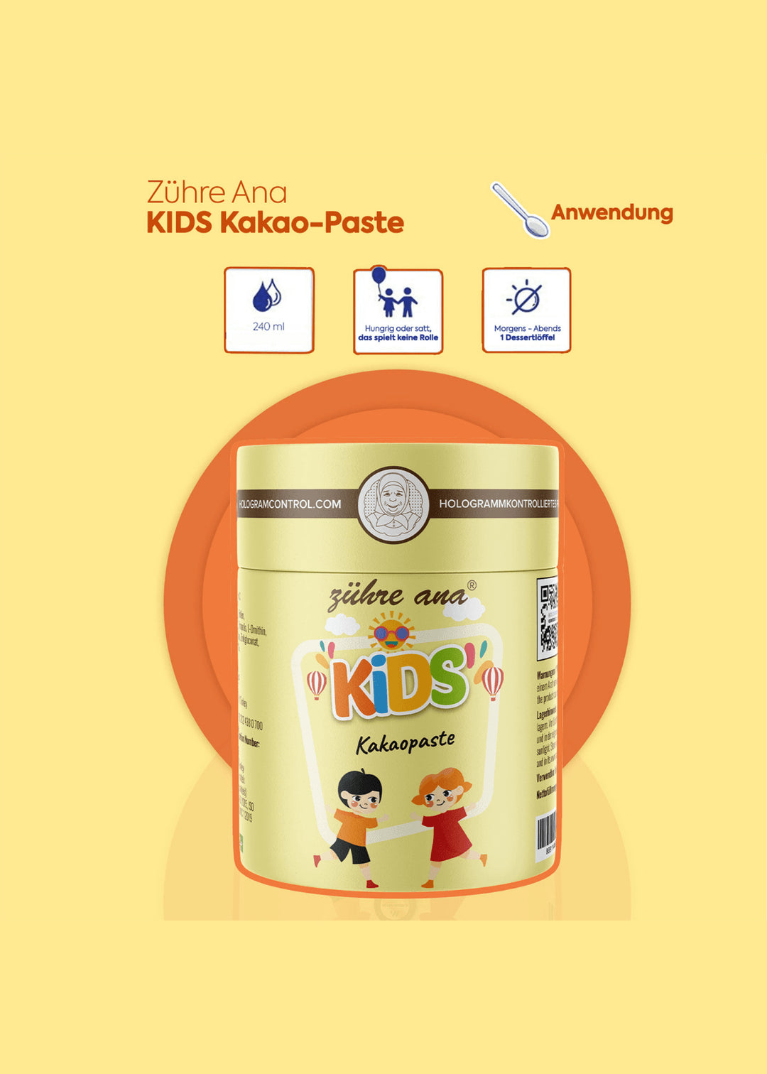 Zühre Ana Kids Kakao Paste 240g