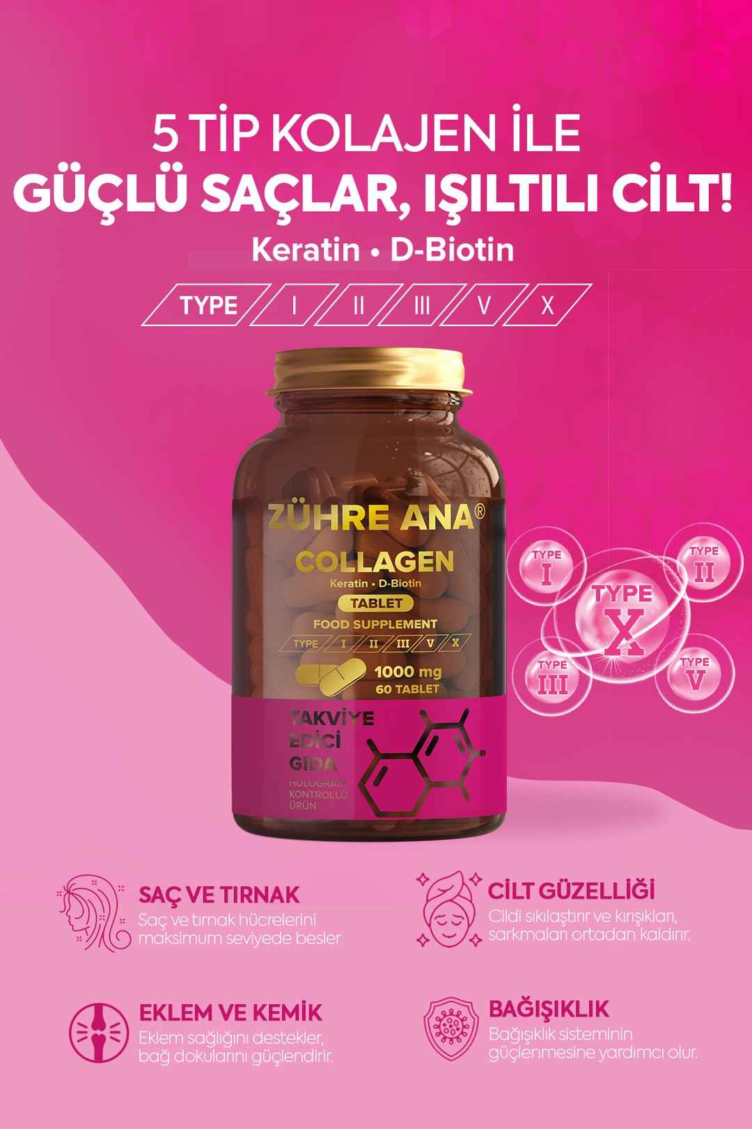 Zühre Ana Kollagen Kapseln - 60 Kapseln