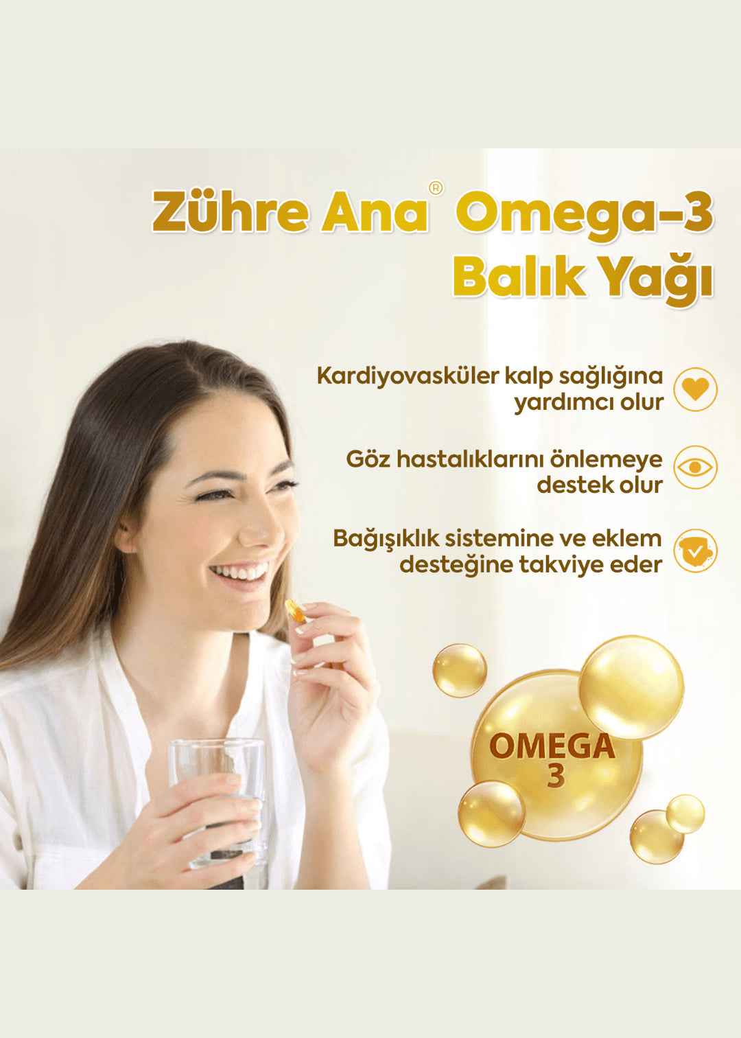 Zühre Ana Omega 3 Fischöl – 200 Kapseln