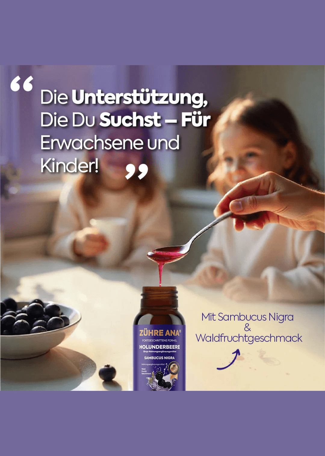Zühre Ana Schwarzer Holunder Sirup 150ml
