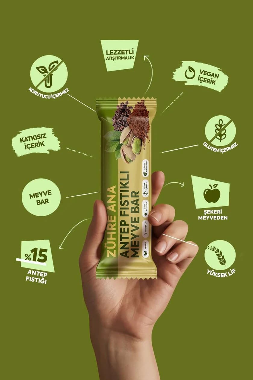 Zühre Ana Fruchtriegel mit Antep-Pistazien