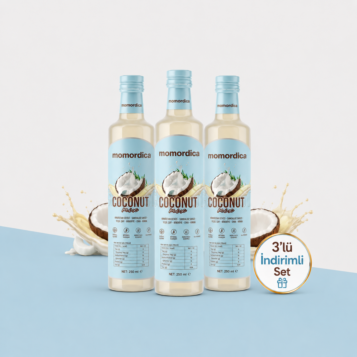 Momordica Coconut Mix - 3'lü İndirimli Set
