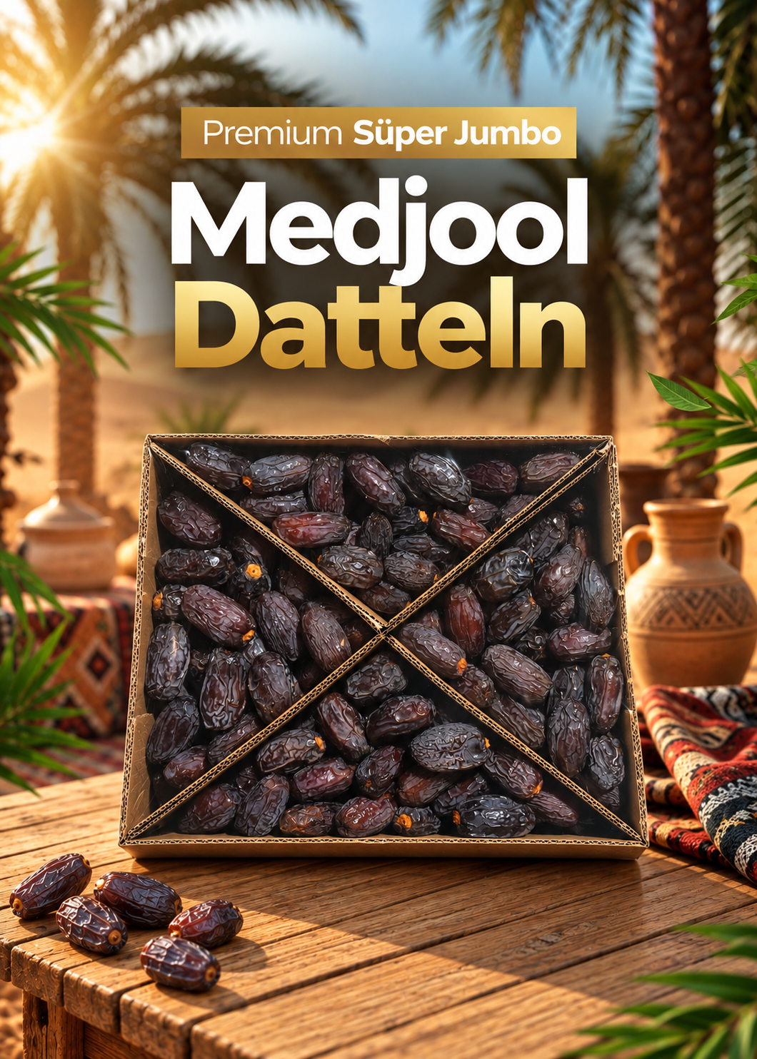 Premium Jumbo Medjool Hurmaları (Sınırlı Sayıda)