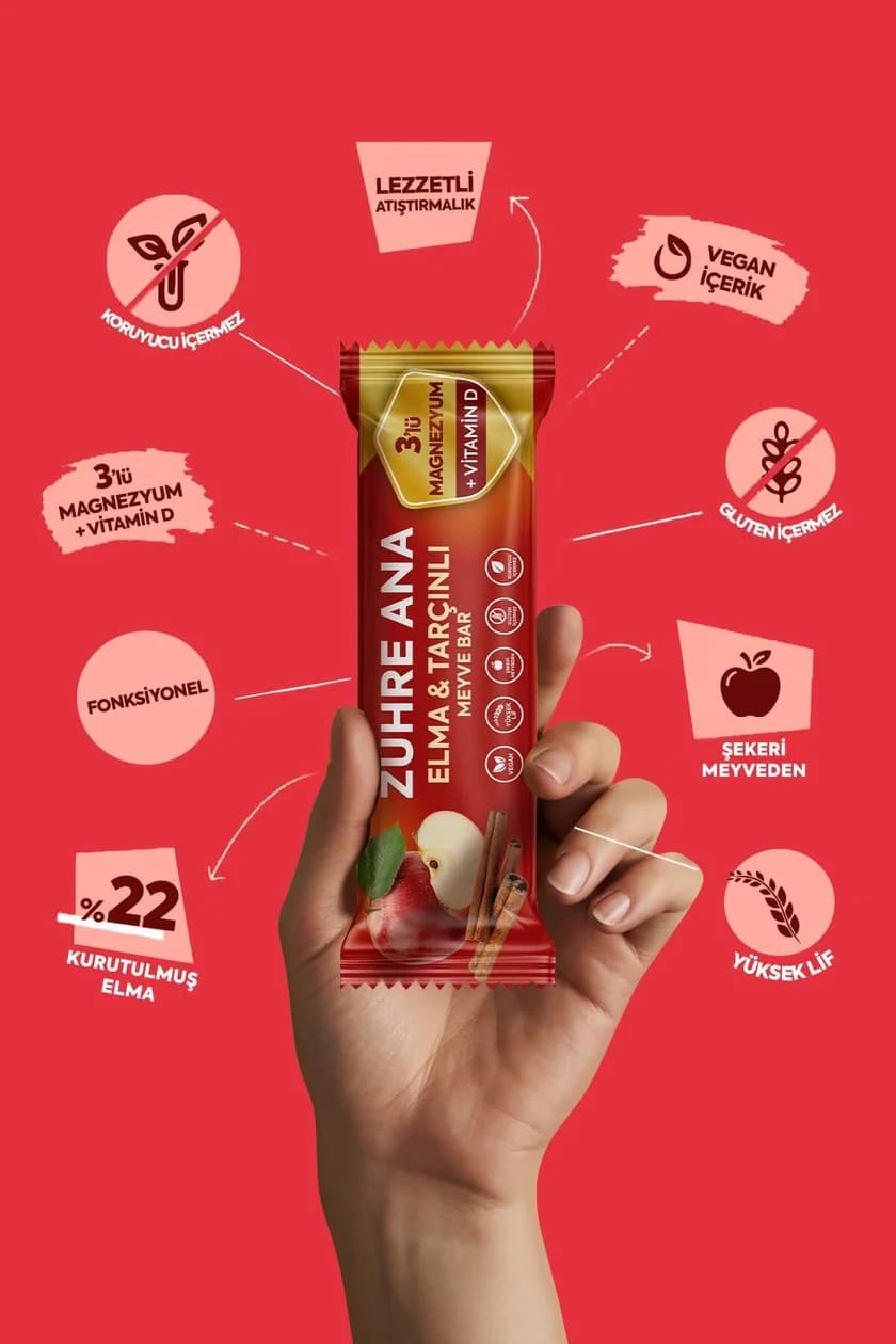 Zühre Ana Apfel- & Zimt-Fruchtriegel