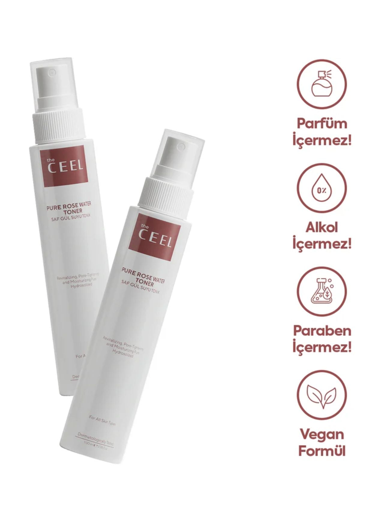The Ceel Reines Rosenwasser Gesichtstonikum Spray