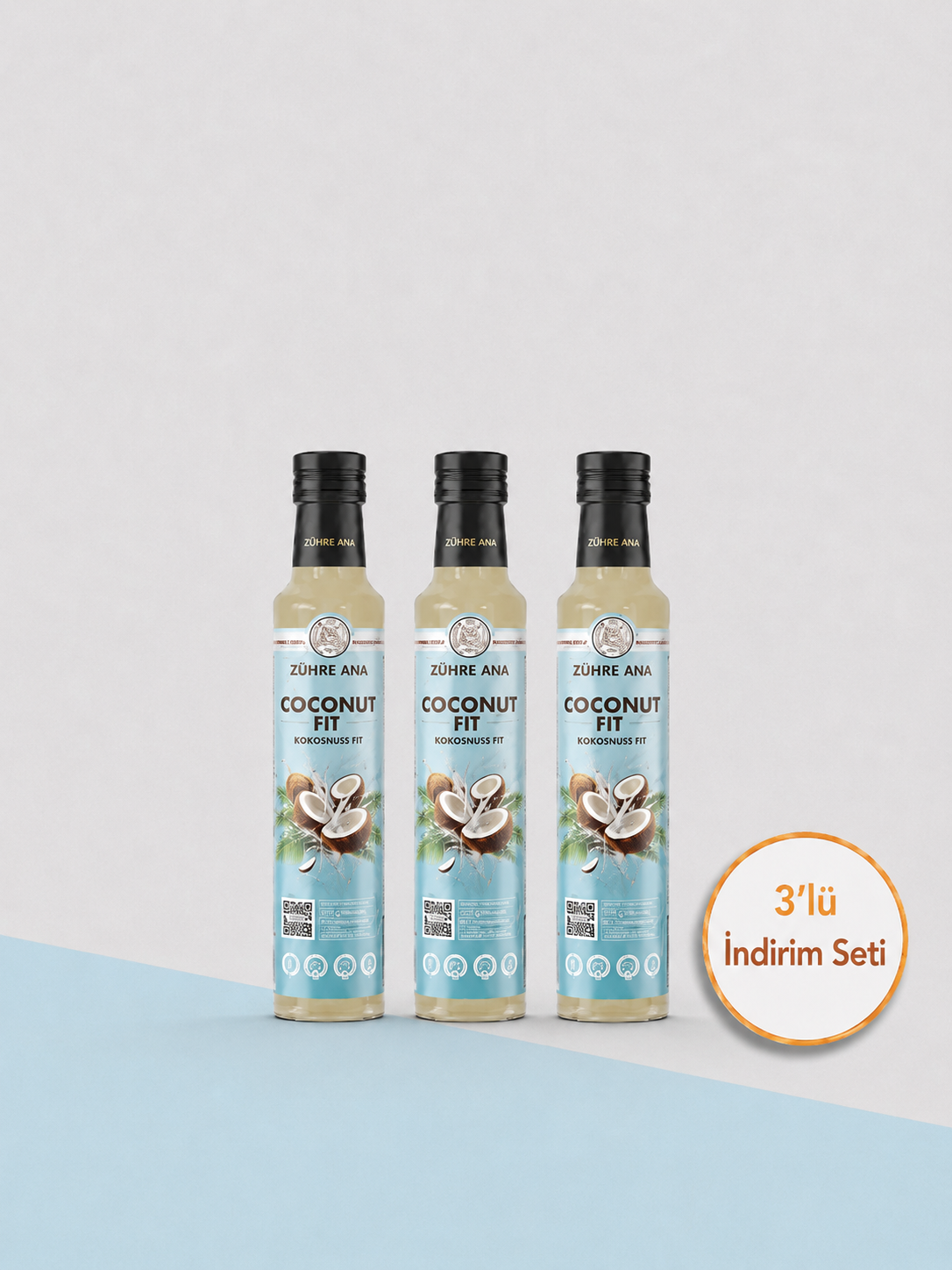 Zühre Ana Coconut Fit - 3'lü İndirimli Set