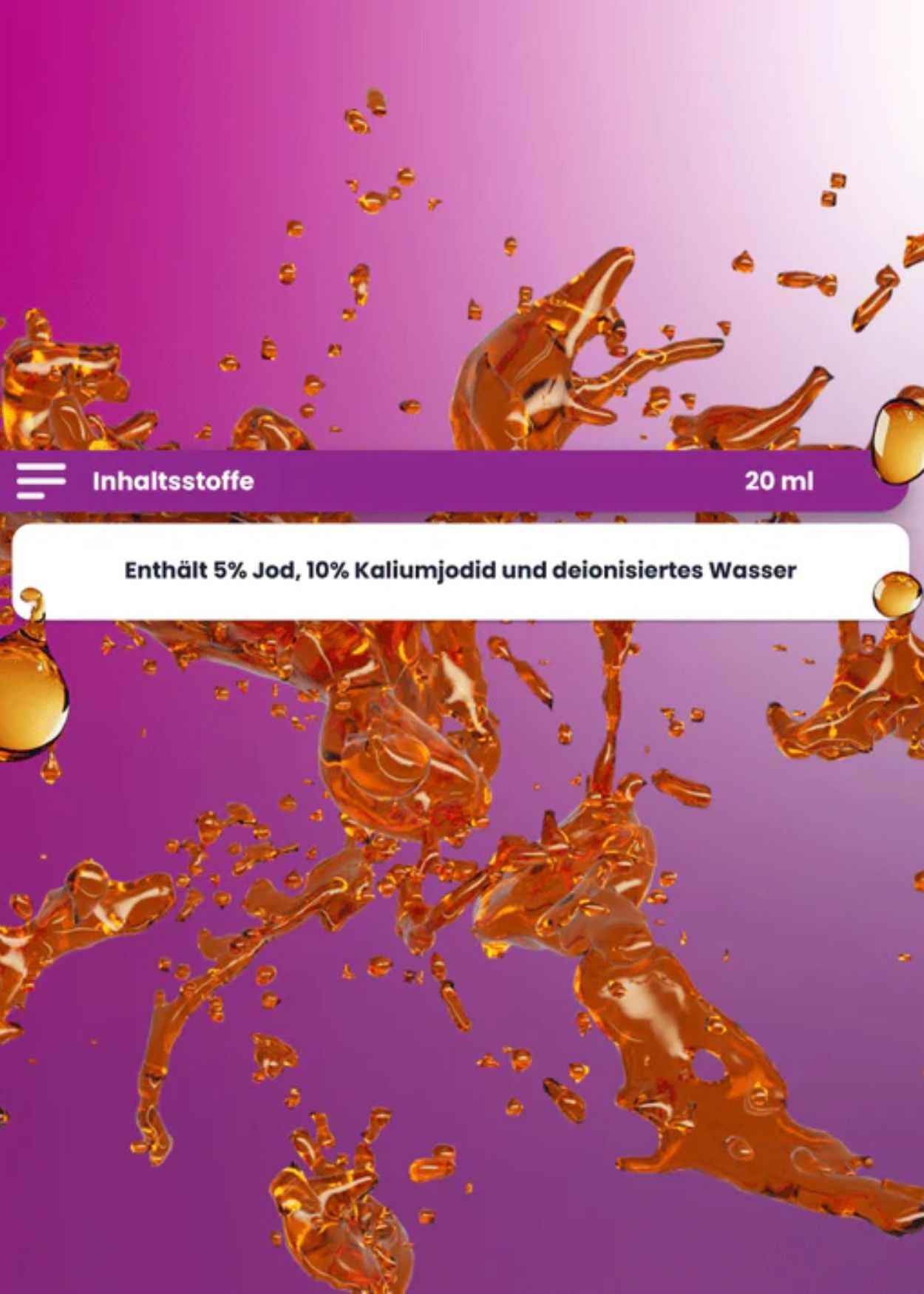 Lugolsche Lösung Jod Tropfen