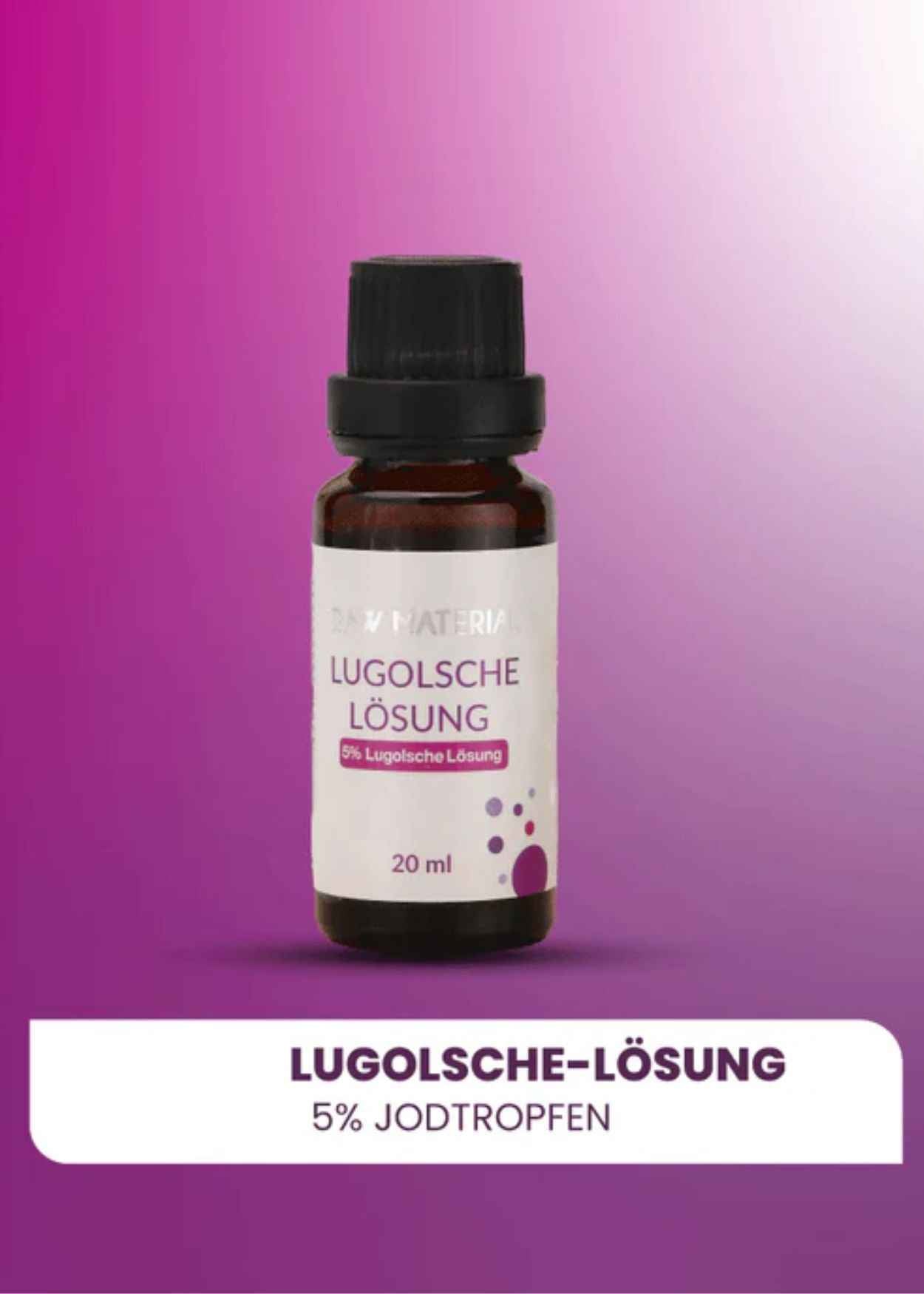 Lugolsche Lösung Jod Tropfen