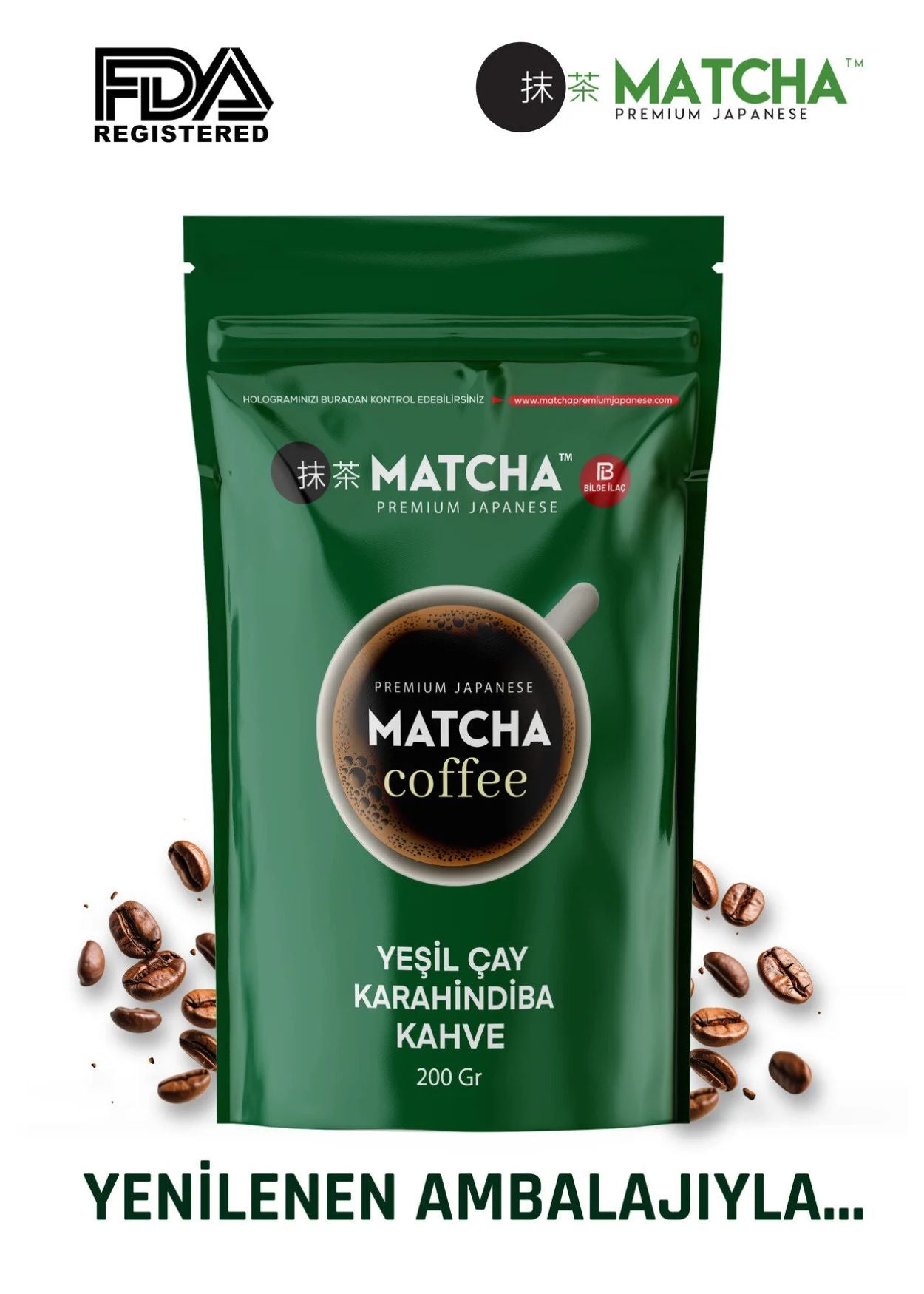 Matcha Kaffee mit Grüntee und Löwenzahn (Premium Japanese Matcha Coffee)