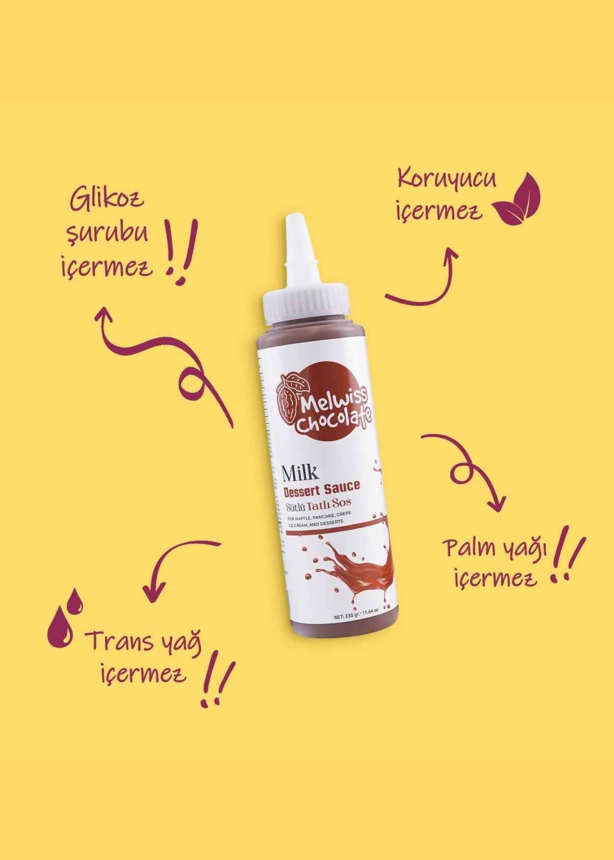 Melwiss Chocolate - Milch Dessert Sauce