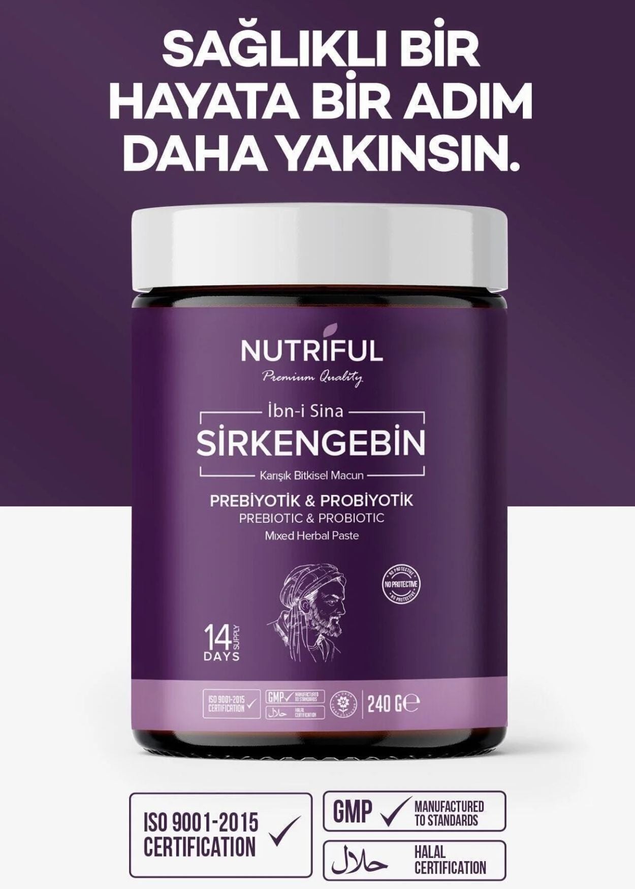 Nutriful Ibn-i Sina Sirkengebin Prebiotische & Probiotische Kräuterpaste