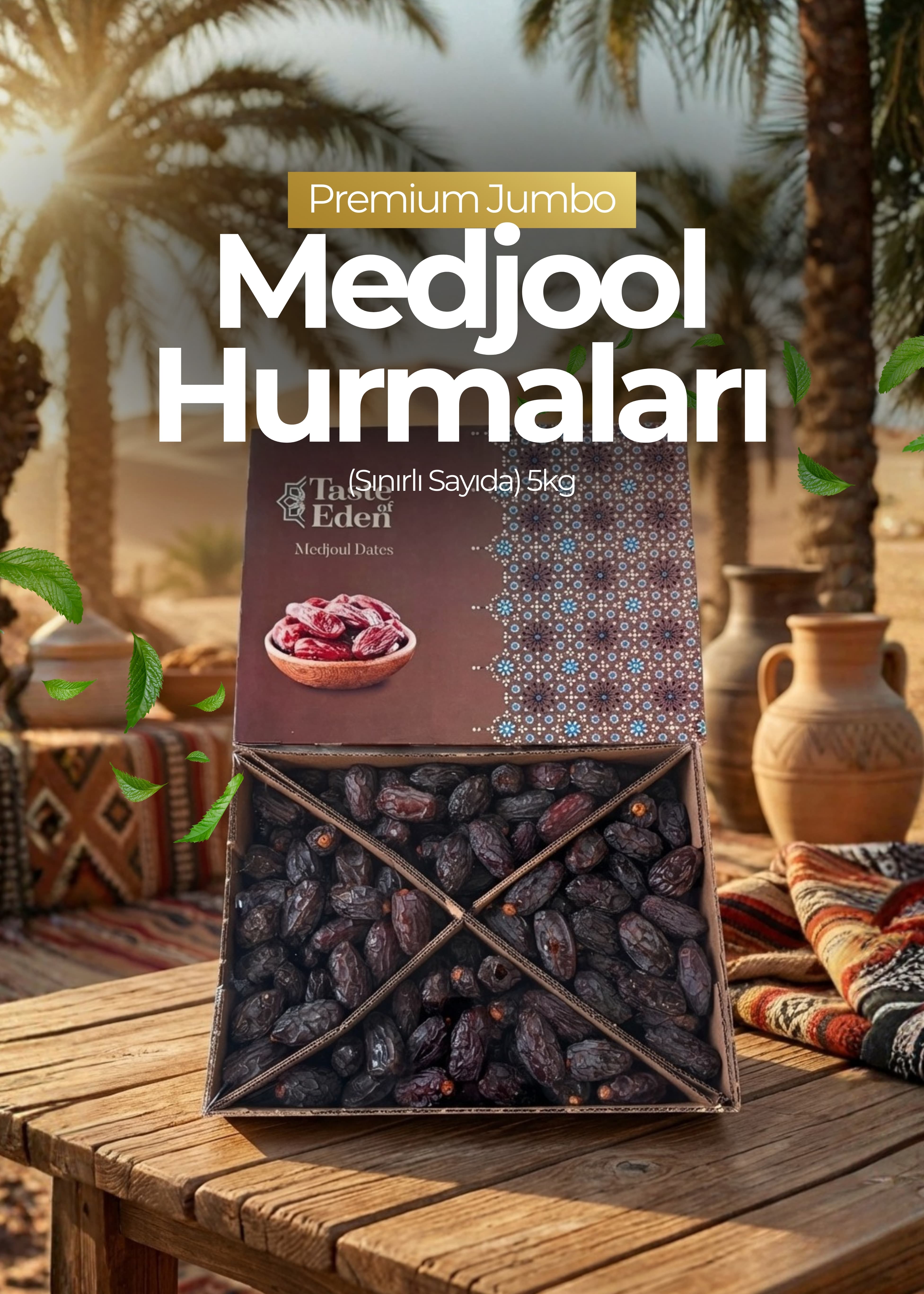 Premium Jumbo Medjool Hurmaları (Sınırlı Sayıda)