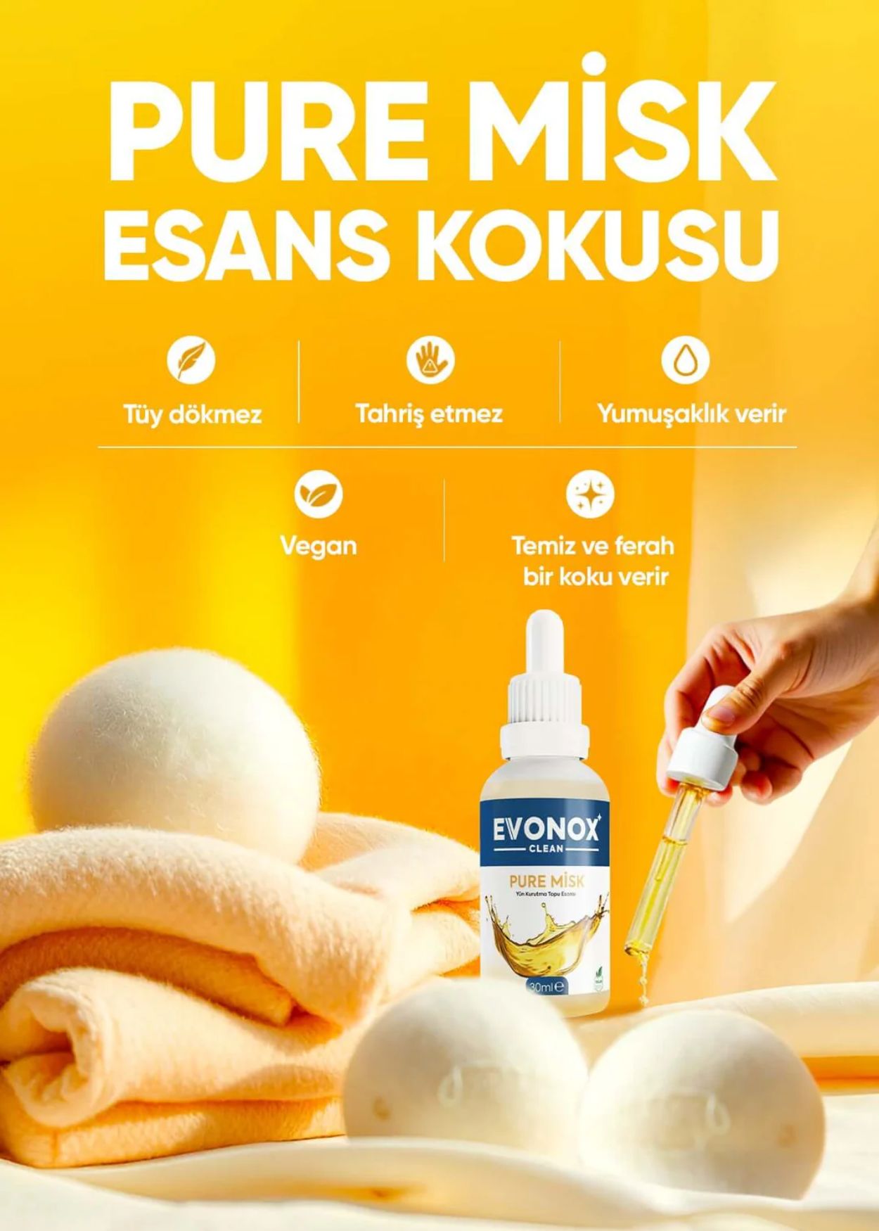 Evonox Clean Kurutma Topu Esansı – Pure Misk