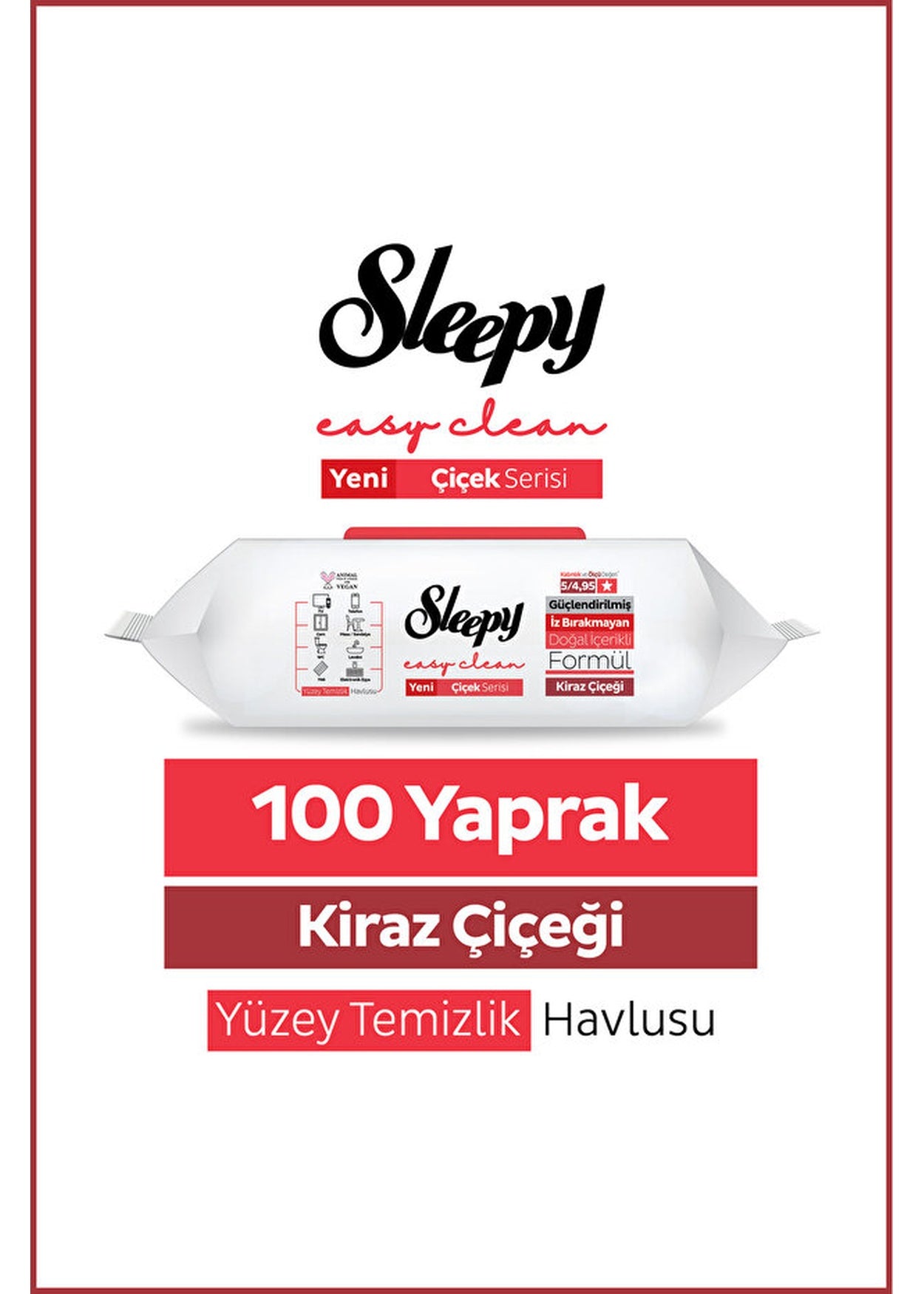 Sleepy Easy Clean Cherry Blossom Oberflächen-Reinigungstücher Produktbild 4