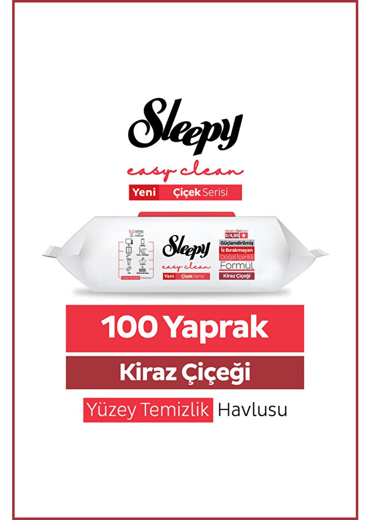 Sleepy Easy Clean Cherry Blossom Oberflächen-Reinigungstücher Produktbild 4