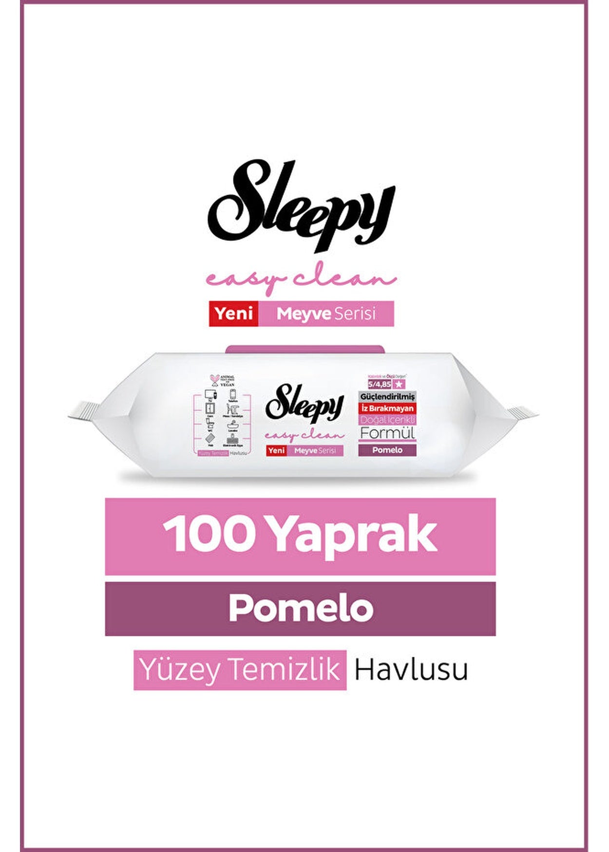 Sleepy Easy Clean Pomelo Oberflächen-Reinigungstücher Produktbild 2