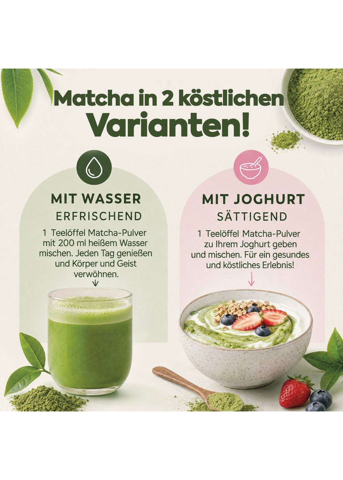 Zühre Ana Matcha Çilek Yeşil Çaylı Karışık Bitki Çayı ürün görseli 5